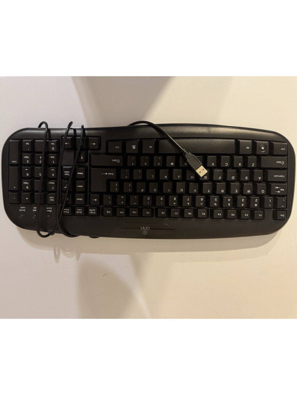 onn. Compact Wired USB Plug & Play Keyboard, Black, QWERTY English ONA11HO089